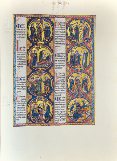 Pasta com 2 lâminas da Bíblia de São Luís: Êxodo 2 lâminas quase-originais