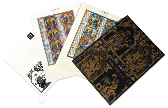 Cartella di 2 lamine della Bibbia di San Luigi: Esodo.  2 lamine quasi originali