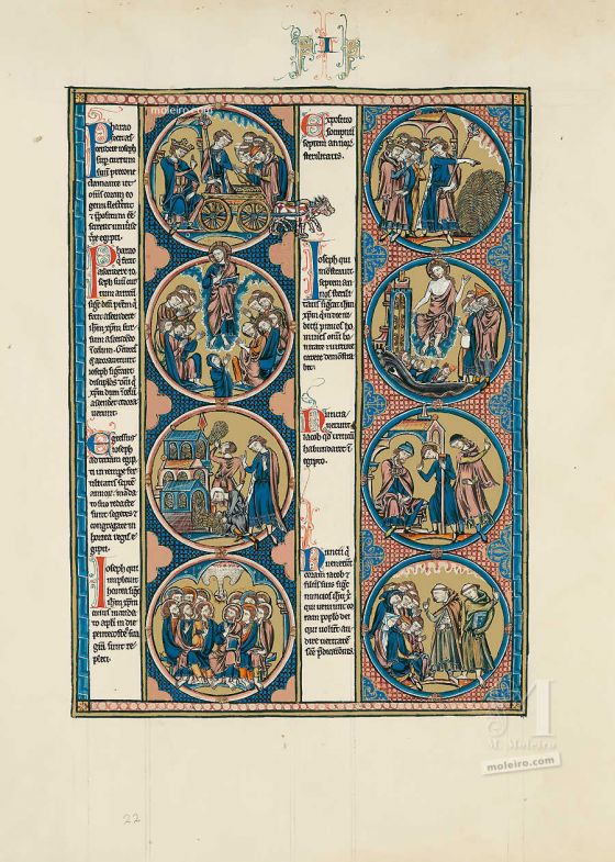 Folder of 2 prints from The Bible of St Louis: Genesis 