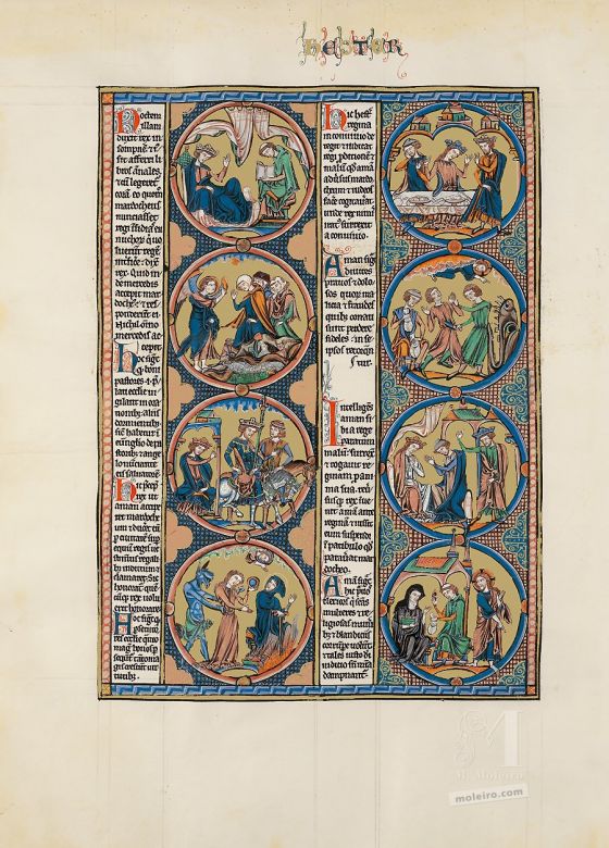 Folder of 2 prints from The Bible of St Louis: Genesis 