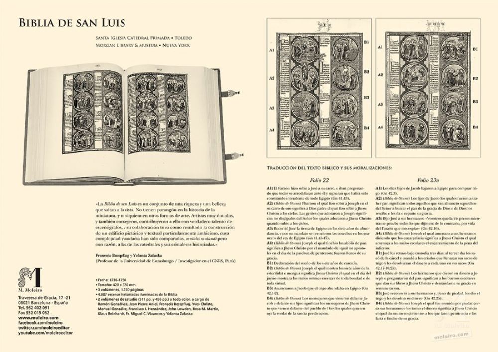 Folder of 2 prints from The Bible of St Louis: Genesis 