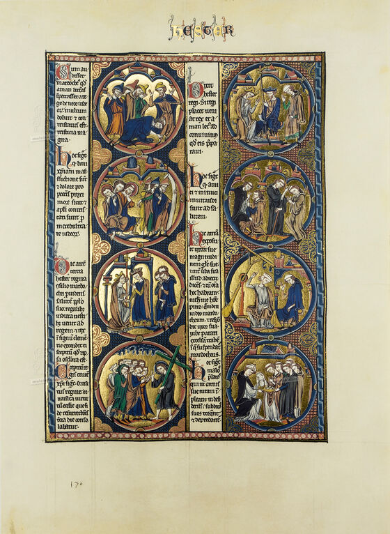Folder of 2 prints from The Bible of St Louis: Genesis 