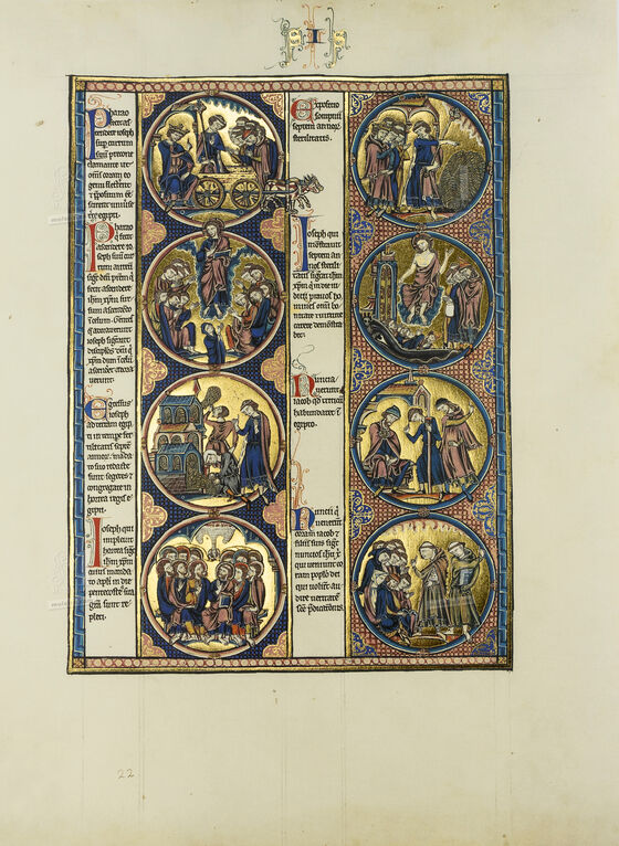Folder of 2 prints from The Bible of St Louis: Genesis 