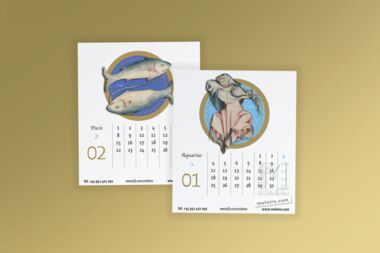 Calendario Moleiro 2021 Calendario de mesa formato CD (12 páginas 14x12 cm)