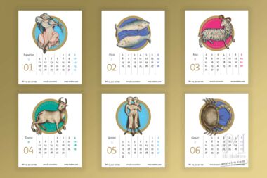 Calendario Moleiro 2021 Calendario de mesa formato CD (12 páginas 14x12 cm)