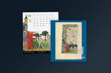 Calendário Moleiro 2022 Calendário de mesa formato CD (12 páginas 14x12 cm)