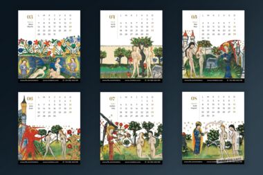 Calendário Moleiro 2022 Calendário de mesa formato CD (12 páginas 14x12 cm)