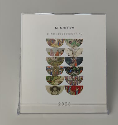 Calendrier Moleiro 2023 Calendrier de bureau format CD (12 feuilles 14x12 cm)