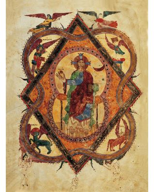 Mappe mit 5 Kunstdrucken aus dem Beatus von Liébana, Kodex von Girona 5 originalgetreue Nachbildungen