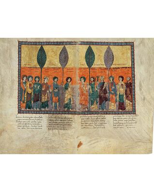 Kunstdruck der zwölf Apostel, zum Beatus von Girona gehörend 1 originalgetreue Nachbildung