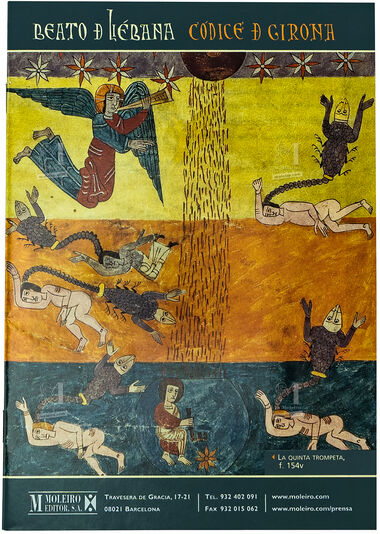 Lámina de los doce apóstoles, perteneciente al Beato de Girona 1 lámina casi-original