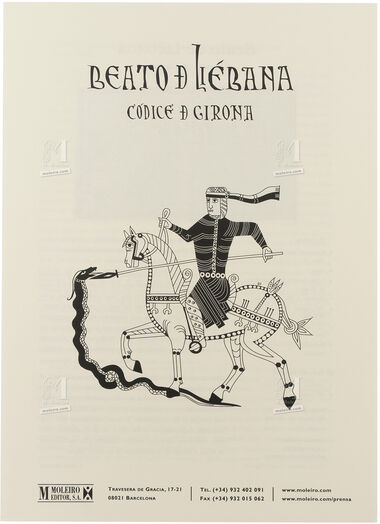 Lámina de los doce apóstoles, perteneciente al Beato de Girona 1 lámina casi-original