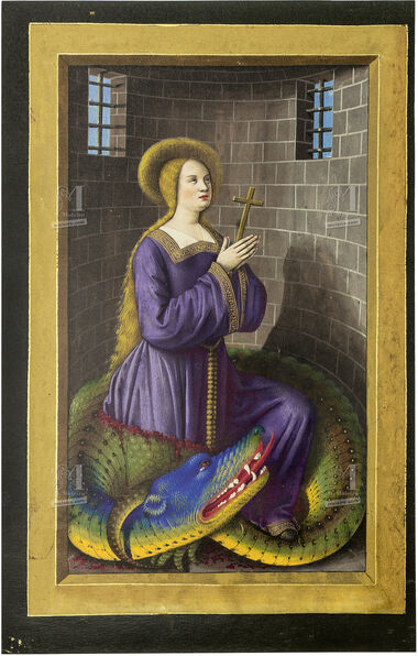 Carpeta con 5 láminas de las Grandes Horas de Ana de Bretaña 5 láminas casi-originales