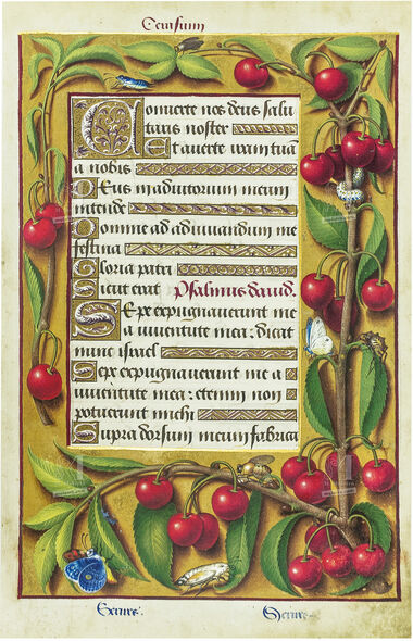 Carpeta con 5 láminas de las Grandes Horas de Ana de Bretaña 5 láminas casi-originales