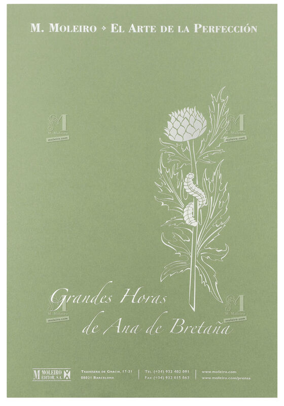 Carpeta con 5 láminas de las Grandes Horas de Ana de Bretaña 5 láminas casi-originales