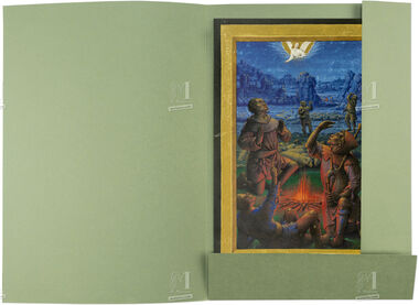 Carpeta con 5 láminas de las Grandes Horas de Ana de Bretaña 5 láminas casi-originales