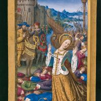 Saint Ursula and the eleven thousand virgins, f. 199v
<div></div>