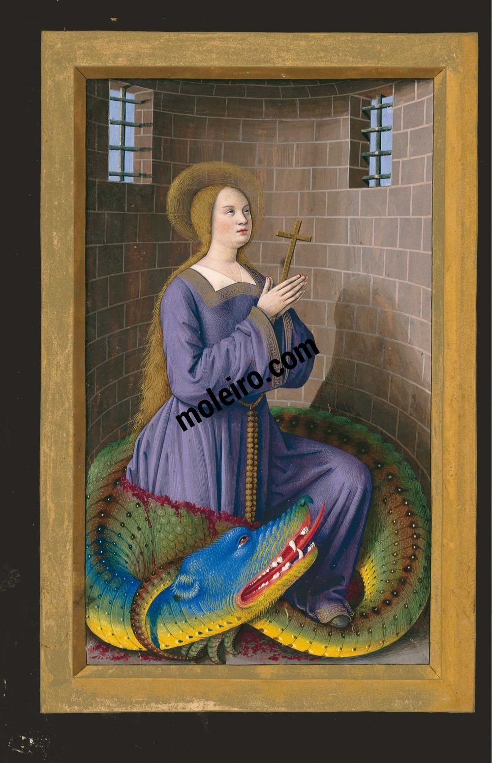 Grandes Heures d’Anne de Bretagne f. 205v, Sainte Marguerite