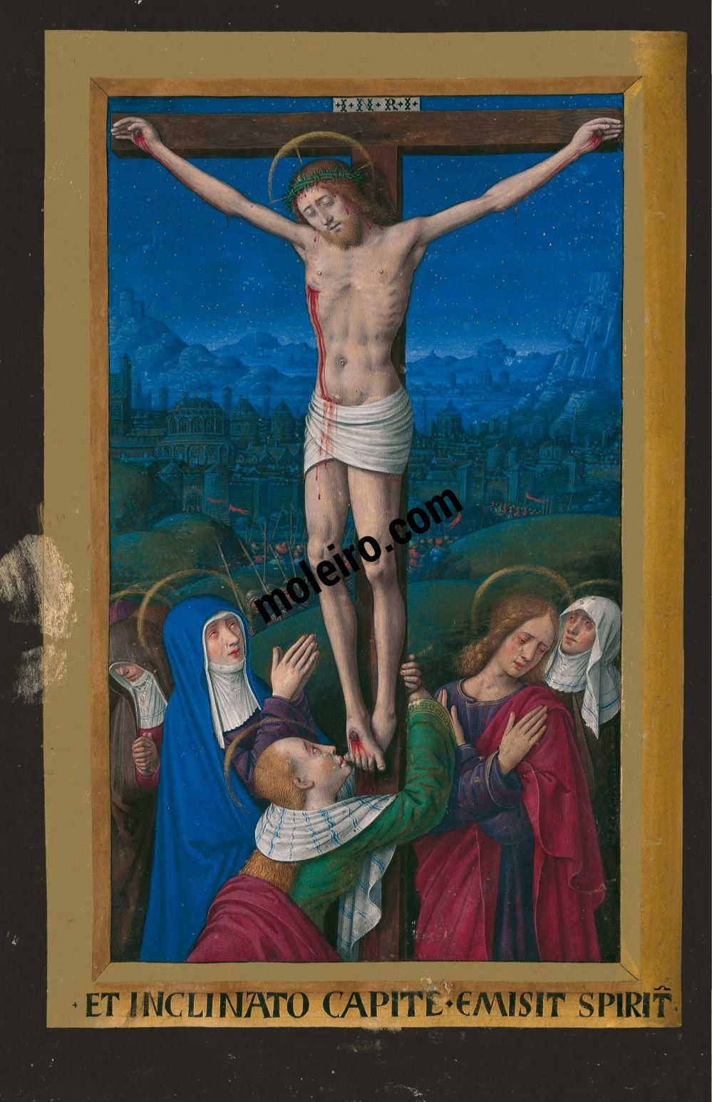 Grandes Horas de Ana da Bretanha Crucificação, f. 47v
