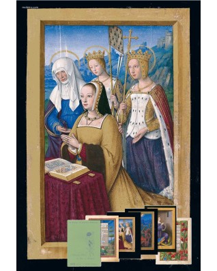 Carpeta con 5 láminas de las Grandes Horas de Ana de Bretaña 5 láminas casi-originales