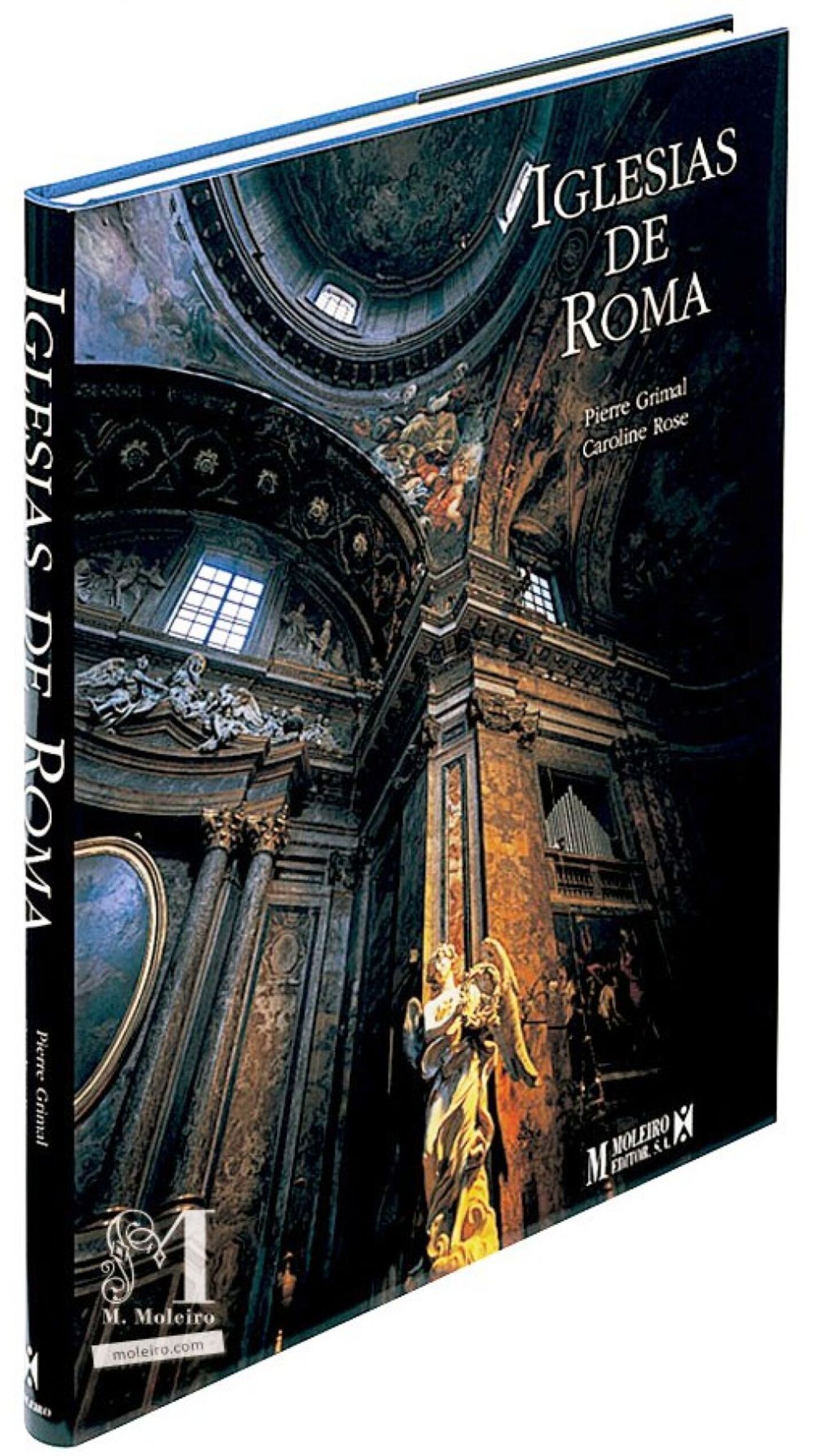 Portada y lomo del libro de arte Iglesias de Roma