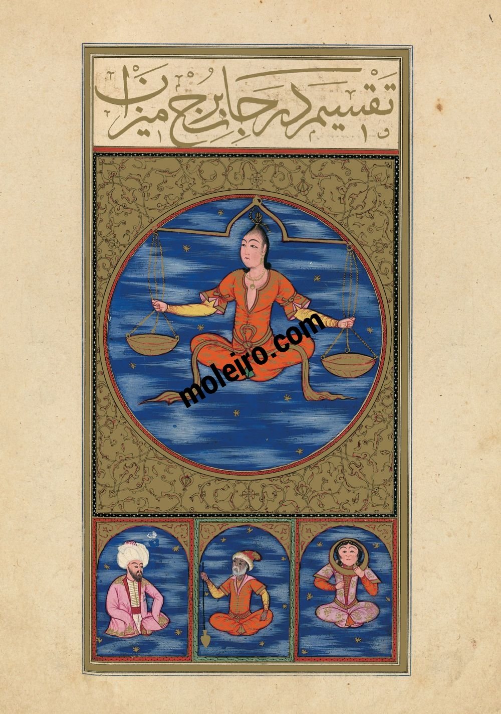 The Book of Felicity f. 20v, The Image of Libra