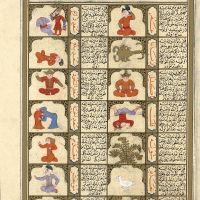 f. 36r, The Twenty-Eight Mansions of the Moon