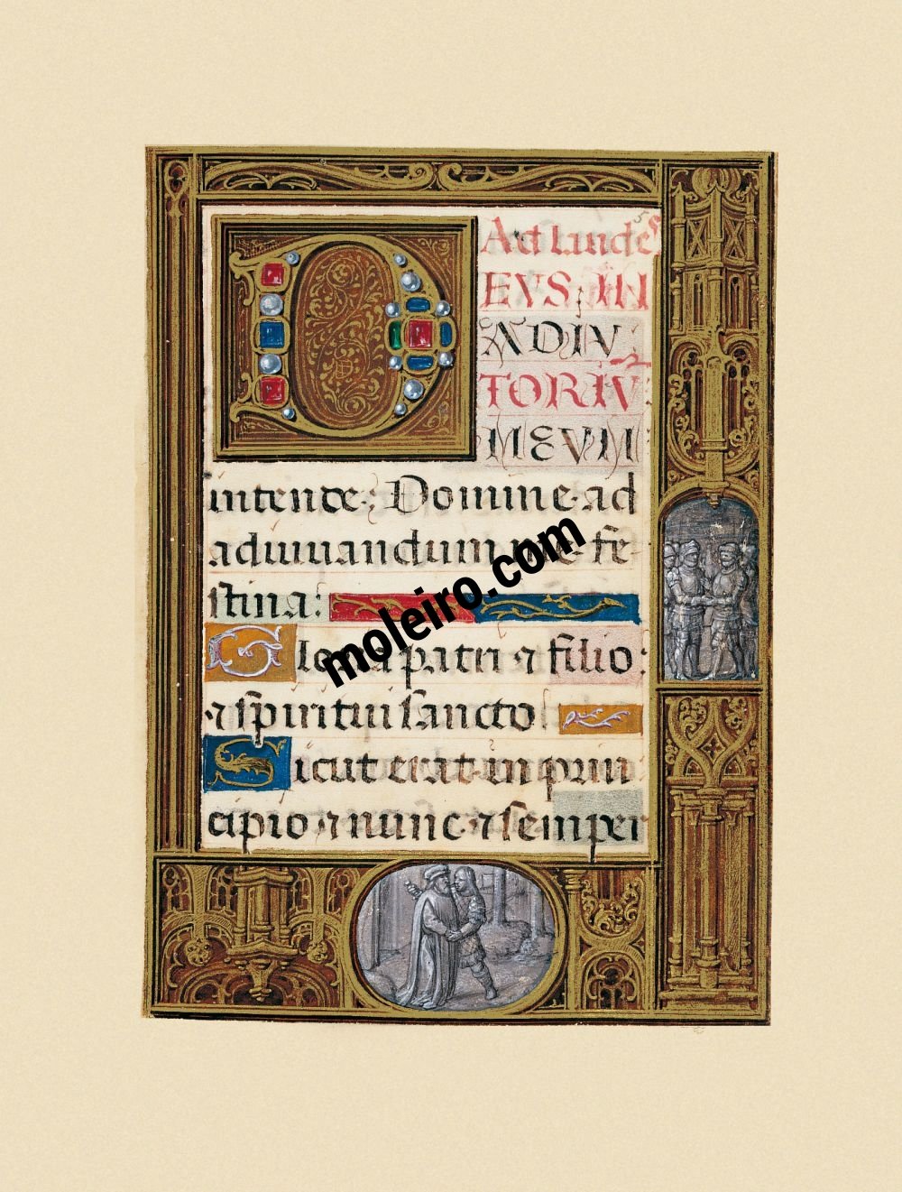 Libro del Golf (Libro d’Ore) f. 5r, Preghiere della Vergine – Laudes
