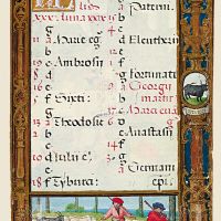 f. 22r, Calendario, abril