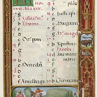 f. 25r, calendar, July