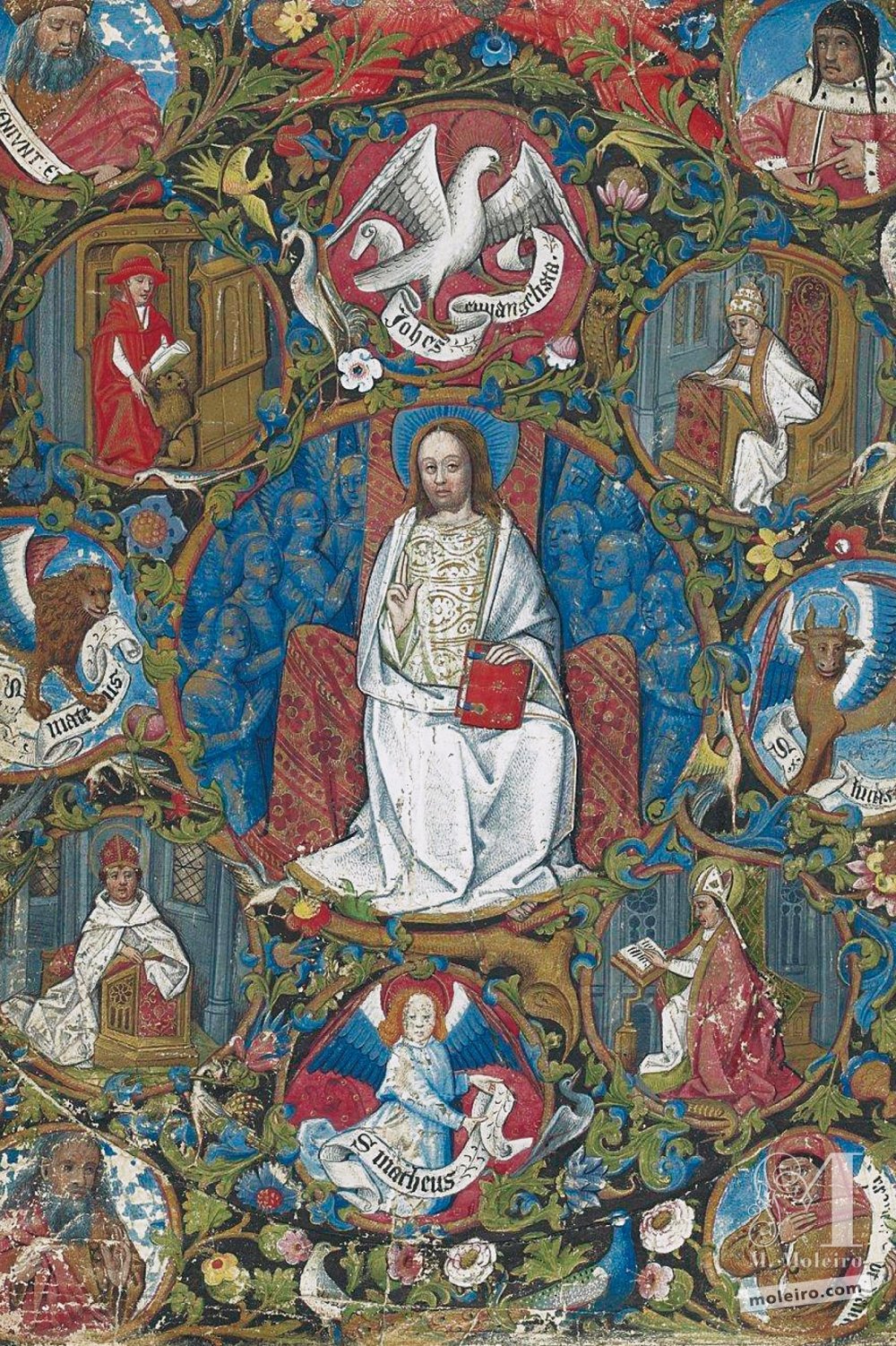 The Hours of Charles of Angoulême Christ Pantocrator (f. 7v)