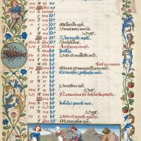 Calendrier : juin (f. 3v)