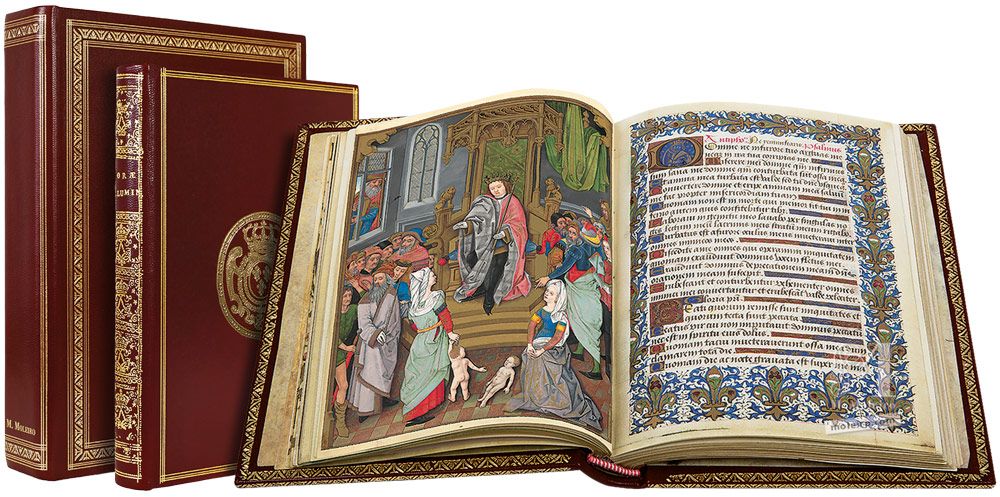 Stundenbuch von Karl von Angoulême Solomon's Judgement (f. 34v)