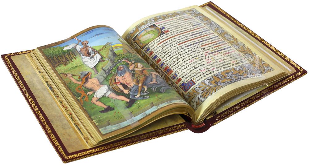 Libro d’Ore di Carlo d’Angoulême Death and two armed men fight a centaur (f. 41v)
