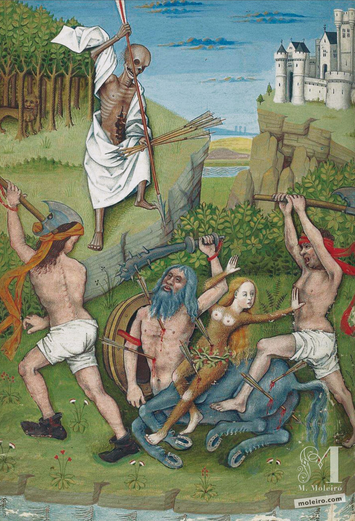 Muerte del centauro (f. 41v)