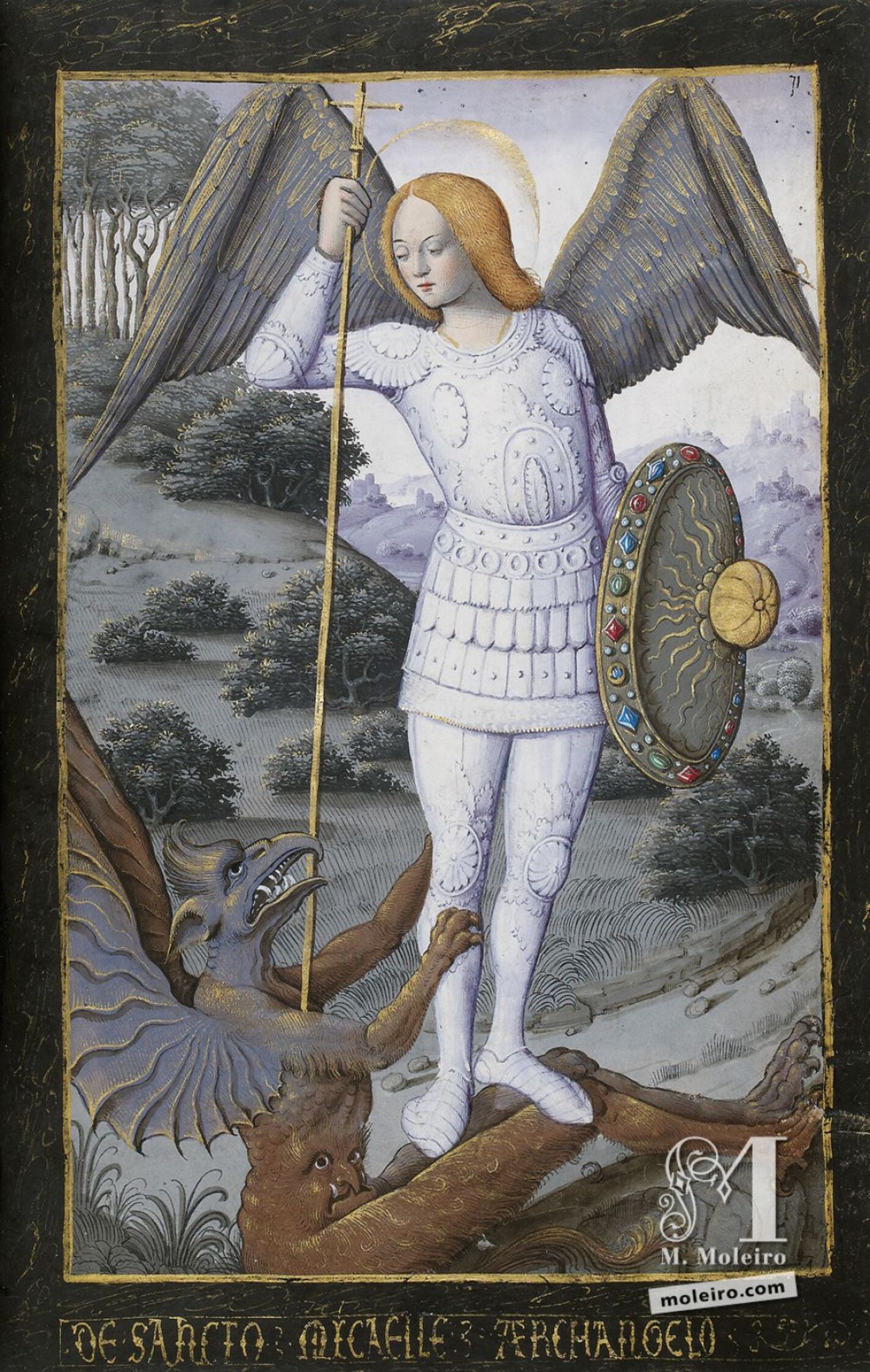 San Miguel Arcángel, f. 71r 