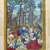 Massacre of the Innocents and Flight into Egypt, f. 69v