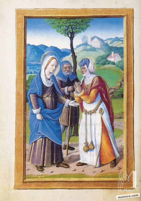 Libro d'Ore di Enrico VIII Visitation, f. 40v
