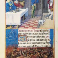 El banquete de Epulón, f. 134v