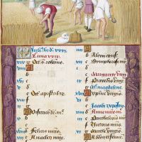 Juillet : Moisson, f. 4r