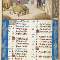 Agosto. La trilla, f. 4v