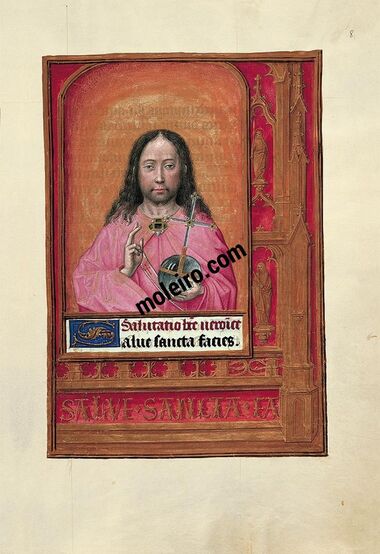 Mappe mit 6 Kunstdrucken aus dem Stundenbuch Johanna I. von Kastilien (Johanna die Wahnsinnige) 6 originalgetreue Nachbildungen