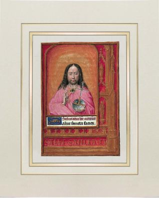 Kunstdruck des Pantokrators aus dem Stundenbuch Johanna I. von Kastilien (Johanna die Wahnsinnige) 1 originalgetreue Nachbildung