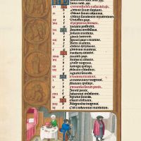 f.1v, Kalender, Januar