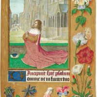 <p>f. 135r, David beim Gebet</p>