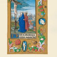 f. 29r, Der ans Kreuz geschlagene Jesus und Kreuzigung