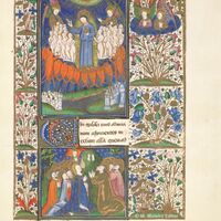 Office of the Ascension. The Ascension of Christ, f.113r