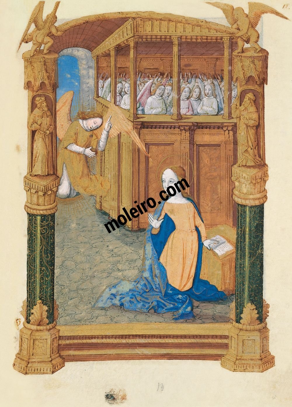 Book of Hours of Louis of Orleans f. 12r.Annunciation