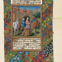 f. 41r, Tobias and Sarah abandon Echatana