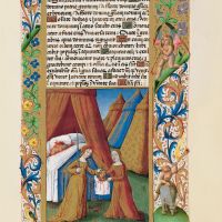 f. 47r, Judith remet à sa servante la tête d’Holopherne